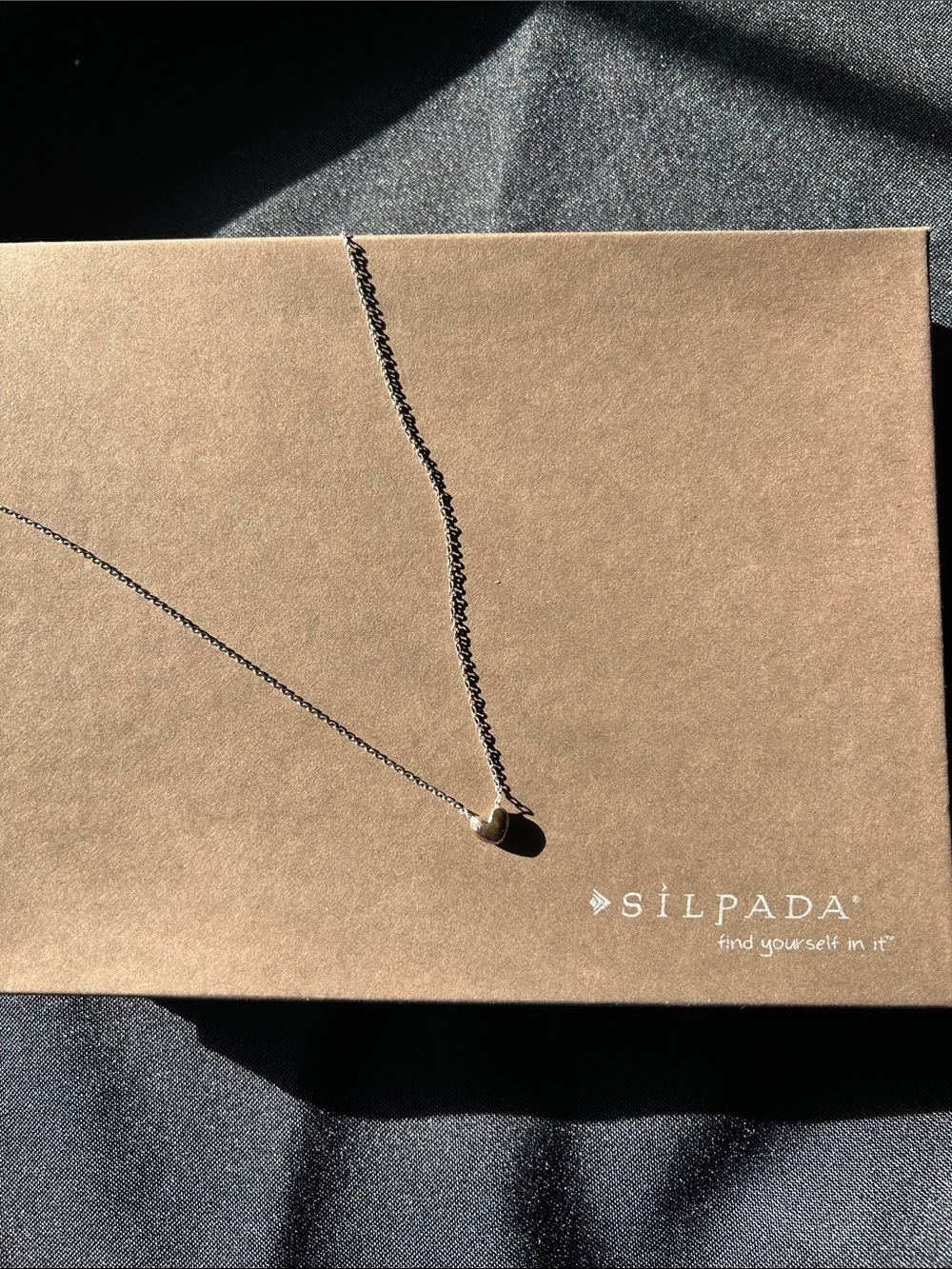 Silpada N2816 Cross My Heart Necklace - Silver